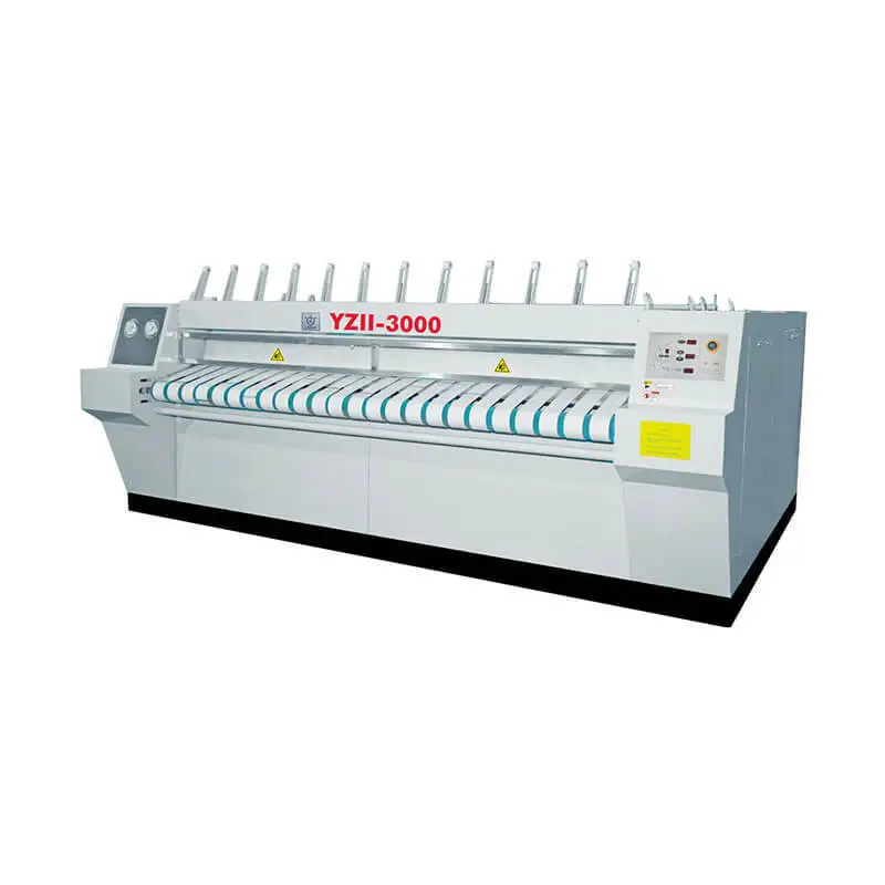 Chest-roller style flatwork ironer machine for textile laundry plant 1