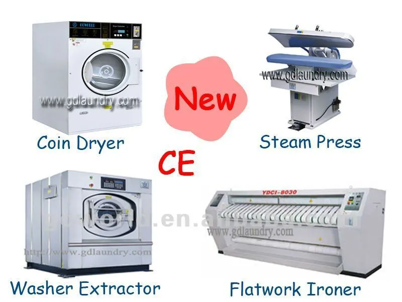 GOWORLD stainless steel semi automatic laundry machine Easy to control for Commercial laundromat131 2