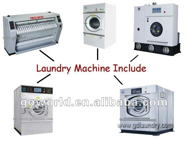 GOWORLD stainless steel semi automatic laundry machine Easy to control for Commercial laundromat311 2