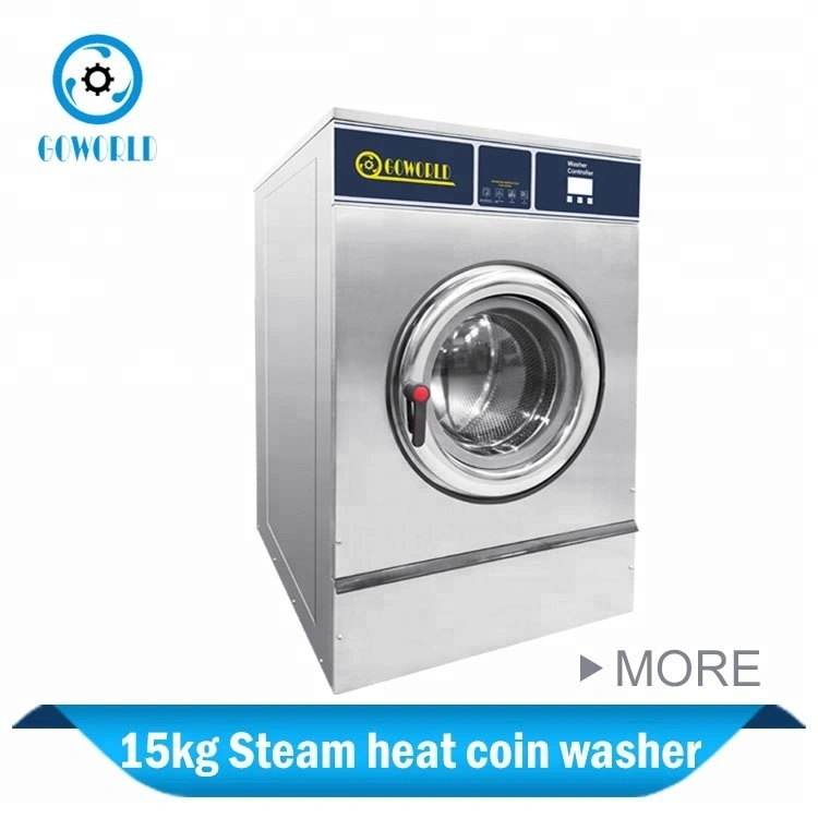 15kg steam heating coin operated laundry equipment 1