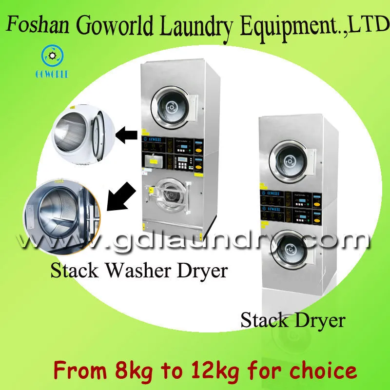 GOWORLD stainless steel semi automatic laundry machine Easy to control for Commercial laundromat168 2