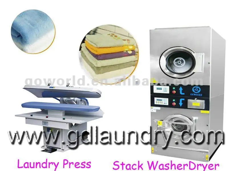 GOWORLD stainless steel semi automatic laundry machine Easy to control for Commercial laundromat60 3