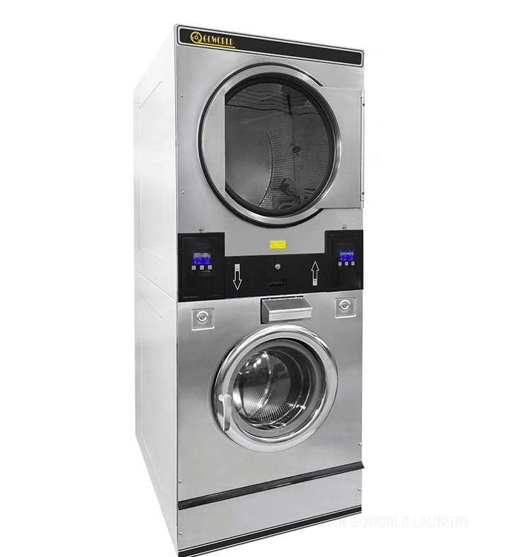 Commercial stack garment washing drying machine 1