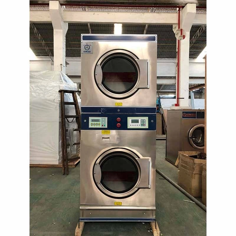 2*12kg gas heating stack dryers-industrial washing machines and dryers 1