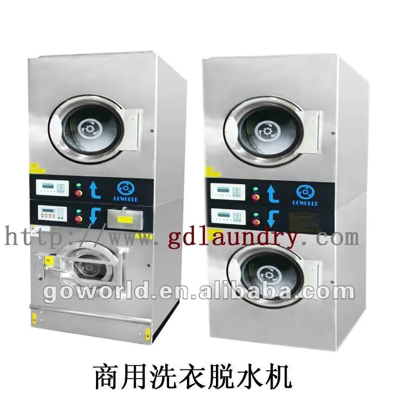 GOWORLD stainless steel semi automatic laundry machine Easy to control for Commercial laundromat85 2