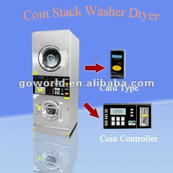GOWORLD stainless steel semi automatic laundry machine Easy to control for Commercial laundromat134 2
