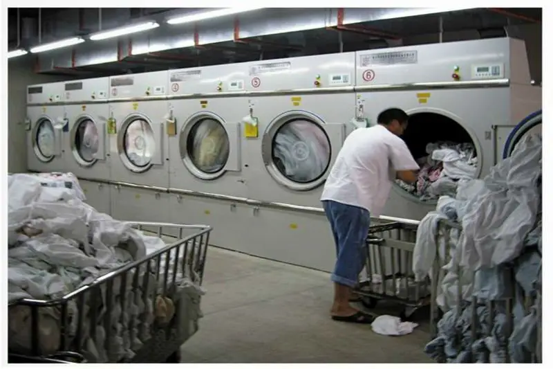 GOWORLD stainless steel semi automatic laundry machine Easy to control for Commercial laundromat151 5