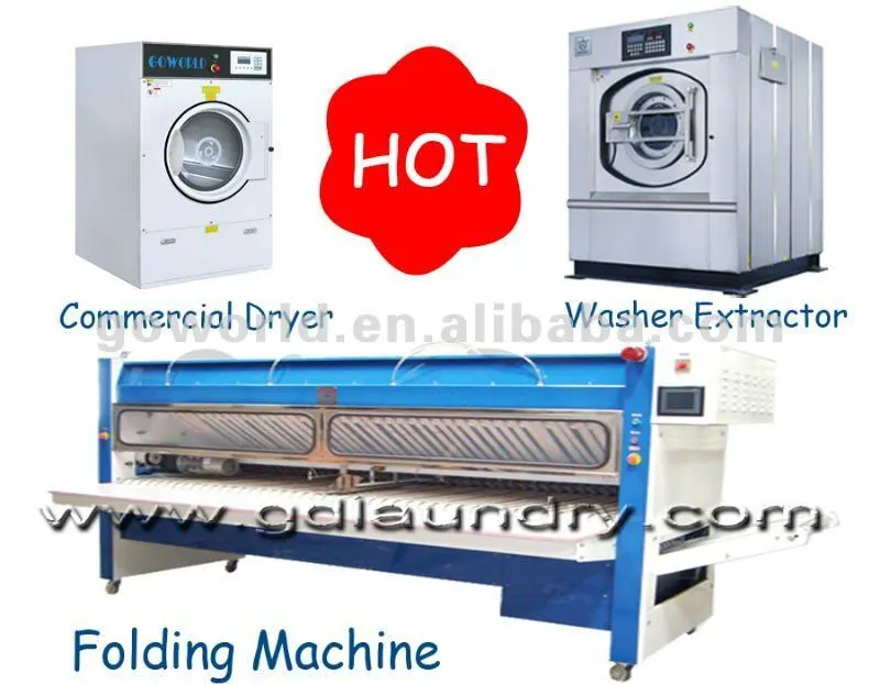 GOWORLD stainless steel semi automatic laundry machine Easy to control for Commercial laundromat389 3