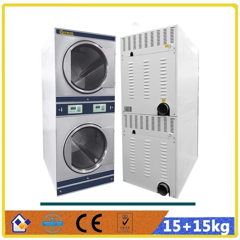 15kg stack laundromat T-shirt dryer machine 1