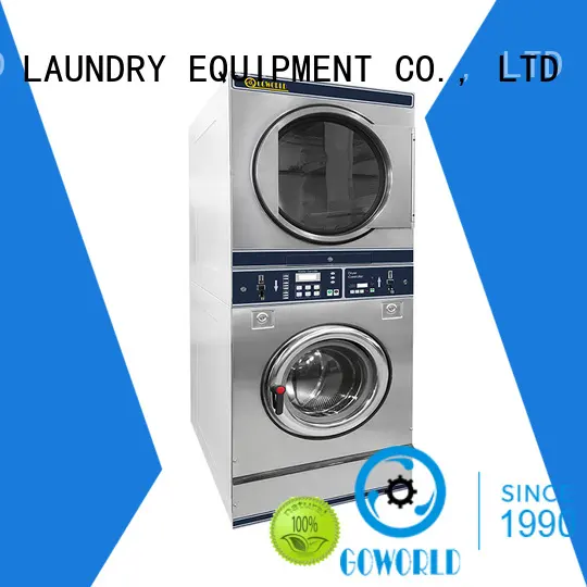 combo coin washing machine LPG gas heating for laundry shop GOWORLD 1