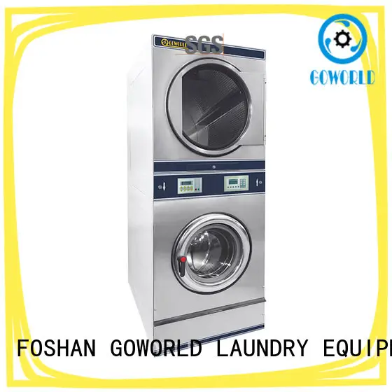 GOWORLD Energy Saving stackable washer dryer combo electric heating for school 1