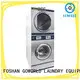 GOWORLD Energy Saving stackable washer dryer combo electric heating for school 1