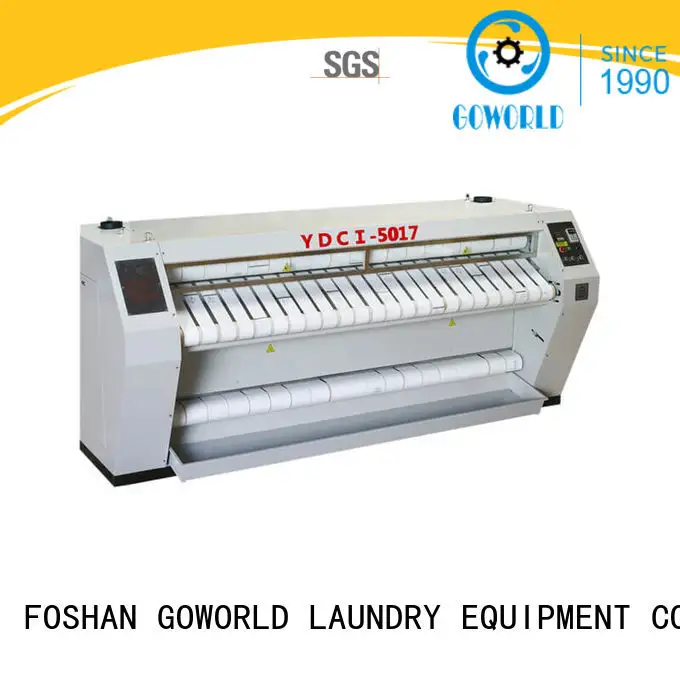 GOWORLD stainless steel flat work ironer machine factory price for textile industries 1