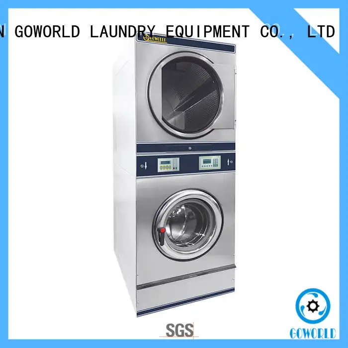 Easy Operated stackable washer and dryer sets electric heating for school 1