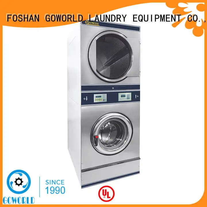 dryer stacking washer and dryer LPG gas heating for commercial laundromat GOWORLD 1
