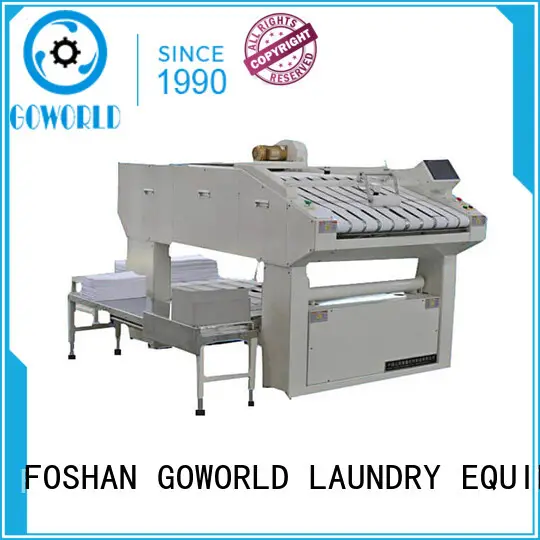 GOWORLD safe towel folding machine high speed for laundry factory 1