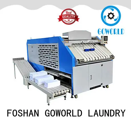 GOWORLD intelligent towel folder intelligent control system for laundry factory 1