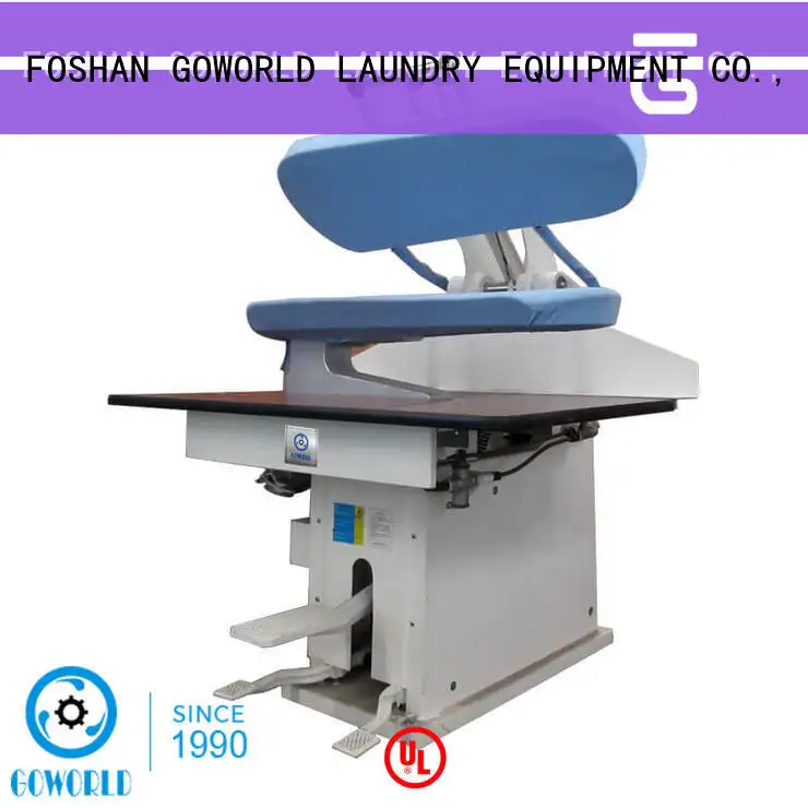 GOWORLD grade industrial iron press machine pneumatic control for hotel 1