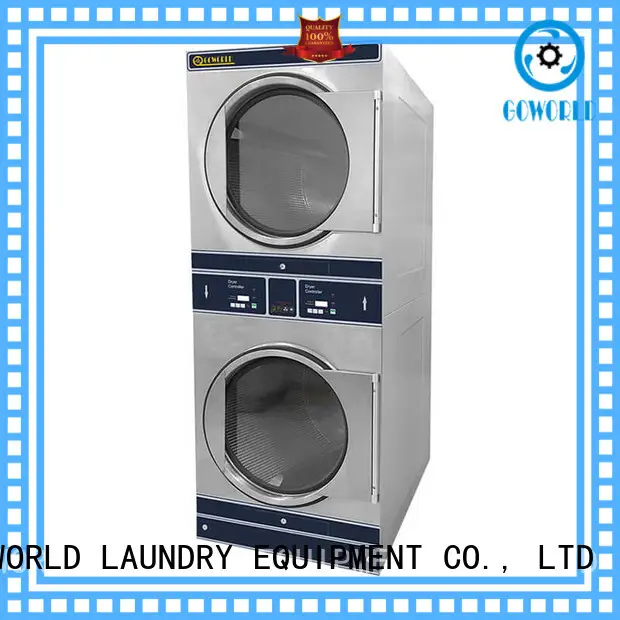 GOWORLD Energy Saving stackable washer dryer combo steam heating for hotel 1