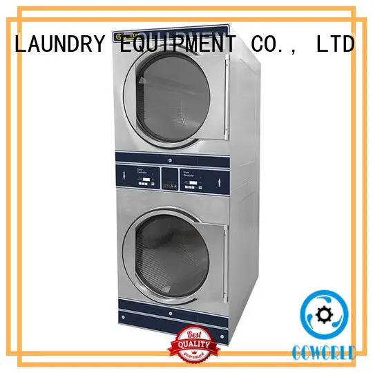 GOWORLD 8kg12kg stacking washer dryer supplier for hotel 1
