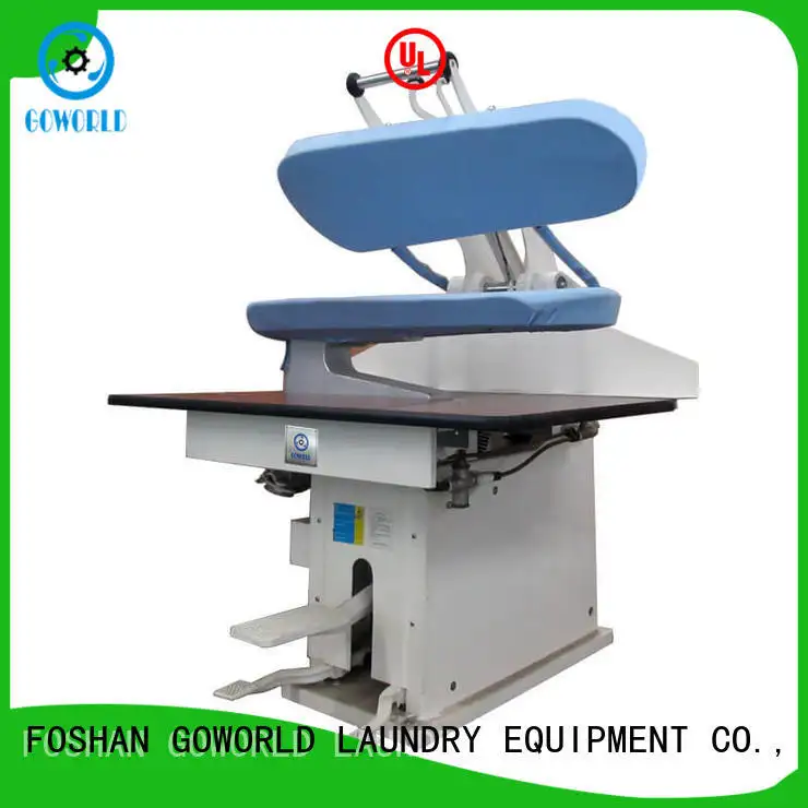 GOWORLD multifunction industrial iron press machine pneumatic control for laundry 1