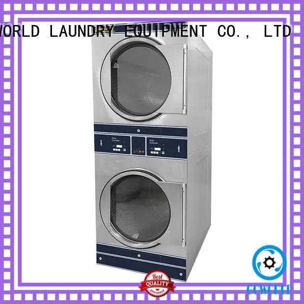 Low Noise stacking washer dryer brigade steam heating for hotel 1