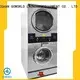 GOWORLD Low Noise stacking washer dryer LPG gas heating for laundry shop 1