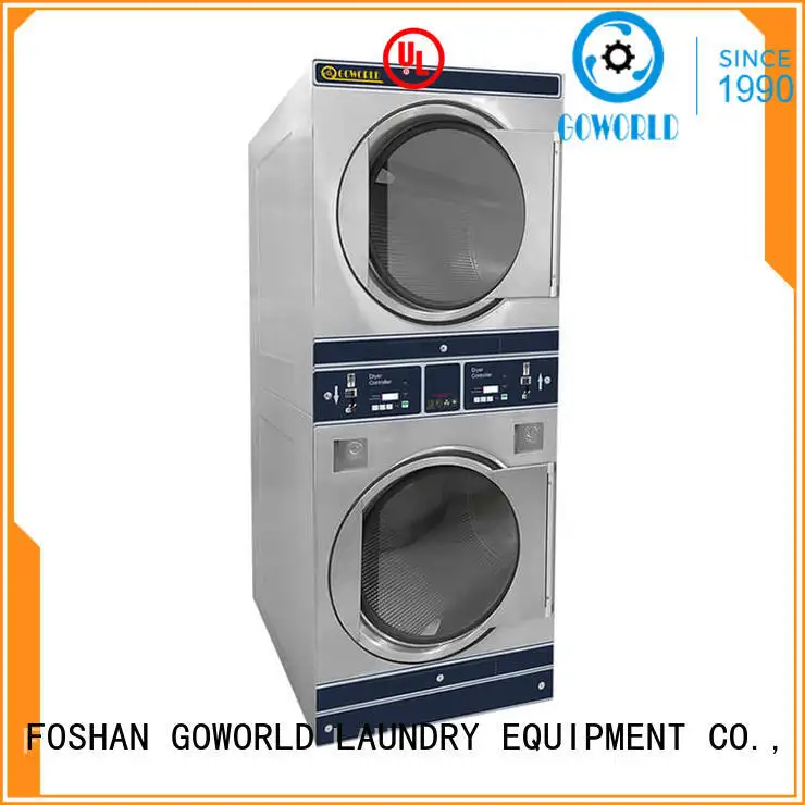 GOWORLD stainless steel self service washing machine LPG gas heating for service-service center 1
