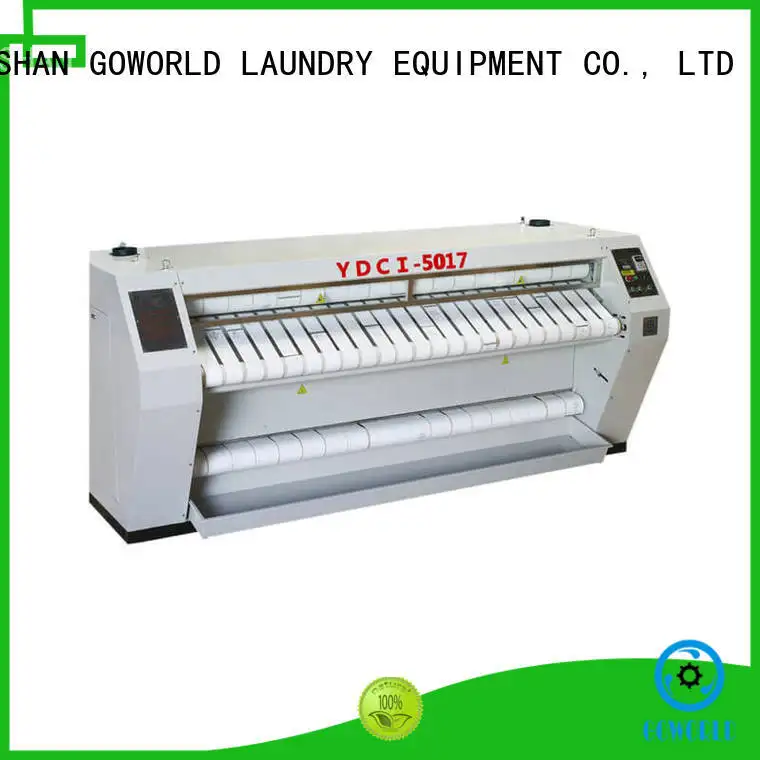 GOWORLD heat proof flat work ironer machine free installation for hotel 1