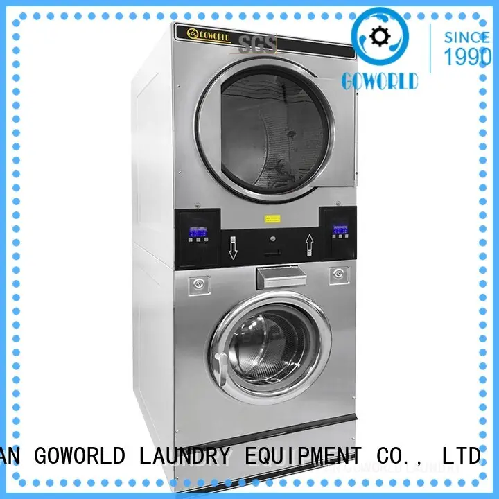 GOWORLD 8kg12kg stackable washer dryer combo steam heating for fire brigade 1