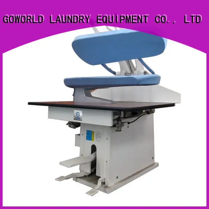 GOWORLD practical industrial iron press machine pneumatic control for garments factories 1