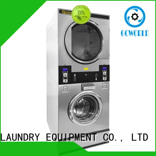 GOWORLD coin self washing machine natural gas heating for laundry shop 1