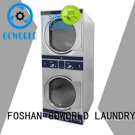 GOWORLD Energy Saving stackable washer dryer combo natural gas heating for hotel 1