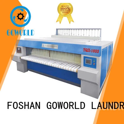 GOWORLD roller flat roll ironer free installation for textile industries 1