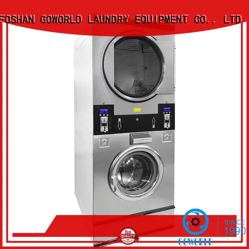 safe use self service laundry equipment double electric heating for hotel 1
