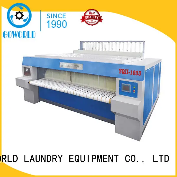 GOWORLD high quality flat work ironer machine easy use for laundry shop 1