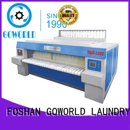 GOWORLD stainless steel roller ironing machine easy use for inns 1