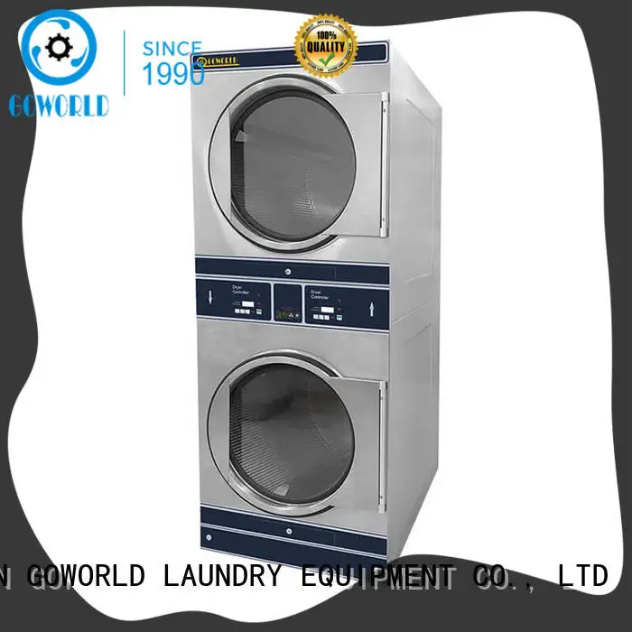 Energy Saving stackable washer dryer combo fire natural gas heating for hotel 1