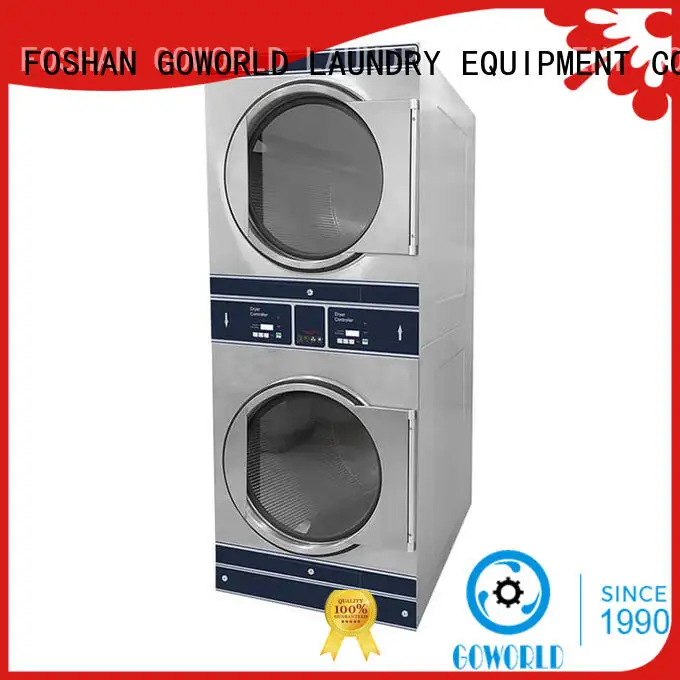 GOWORLD brigade stackable washer dryer combo electric heating for laundry shop 1