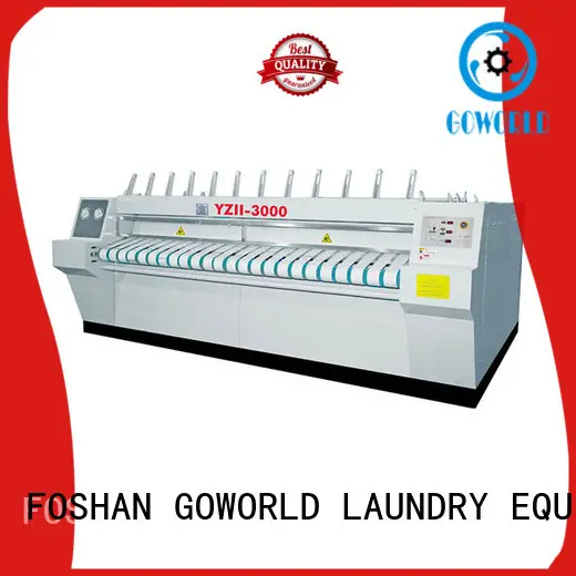 GOWORLD stainless steel flatwork ironer free installation for laundry shop 1