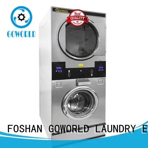 Energy Saving stackable washer dryer combo dryer LPG gas heating for school 1