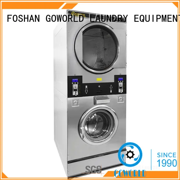 GOWORLD convenient self laundry machine steam heating for commercial laundromat 1