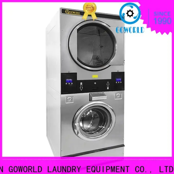 GOWORLD Automatic stackable washer dryer combo electric heating for school 1