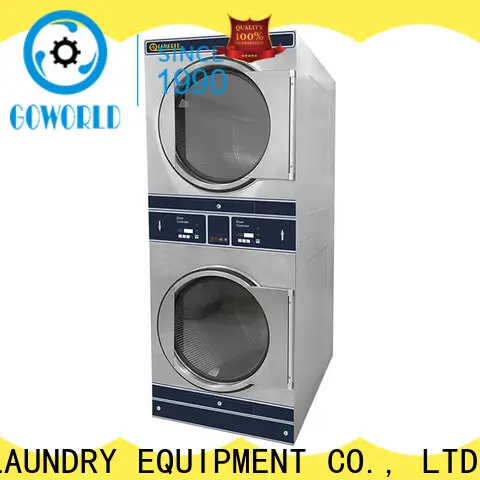 GOWORLD 8kg15kg stackable washer dryer combo steam heating for commercial laundromat 1