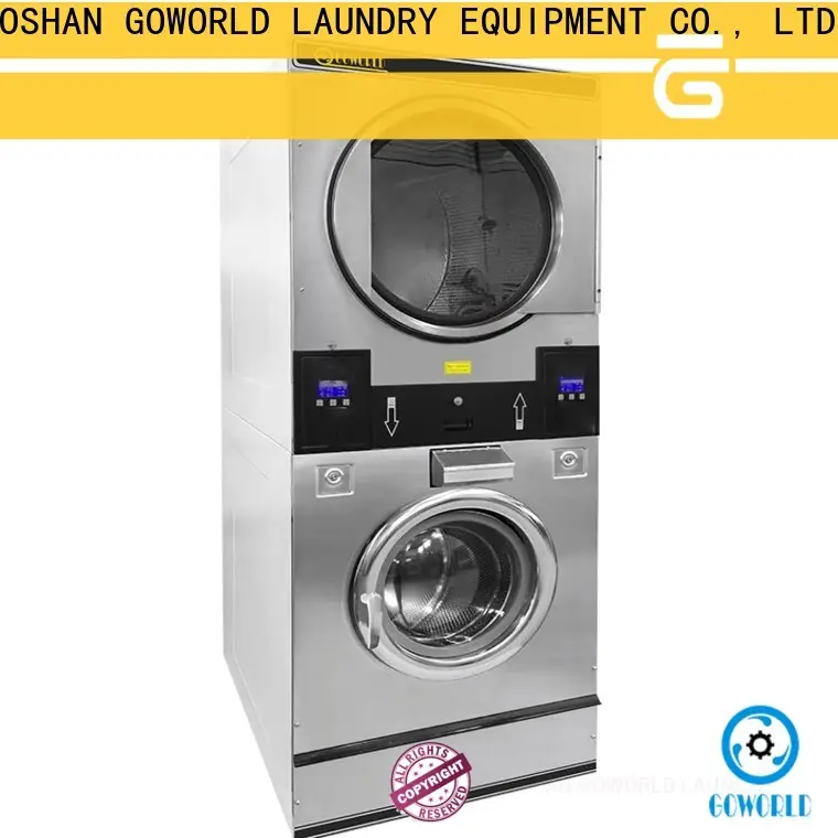 GOWORLD brigade stackable washer and dryer sets natural gas heating for school 1