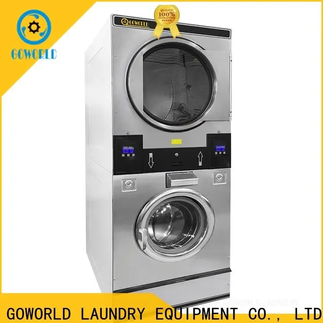 GOWORLD Energy Saving stackable washer dryer combo natural gas heating for hotel1 1
