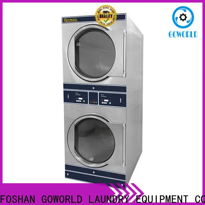 GOWORLD Energy Saving stacking washer dryer electric heating for commercial laundromat 1