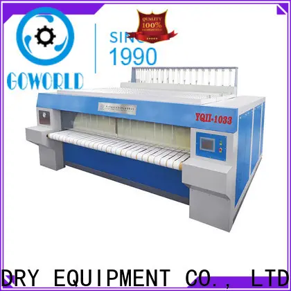 GOWORLD stainless steel flat work ironer machine easy use for textile industries 1