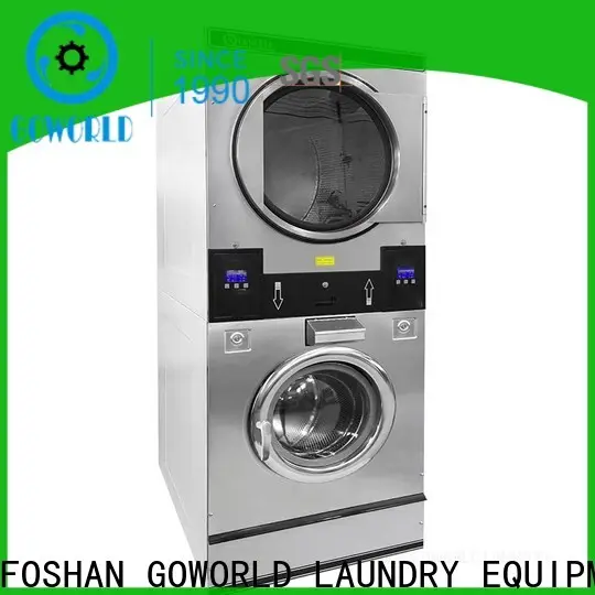GOWORLD laundry stackable washer dryer combo natural gas heating for fire brigade 1