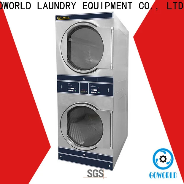 Low Noise stackable washer dryer combo commercial electric heating for fire brigade 1